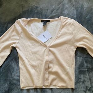 Forever 21- Cropped Button Up